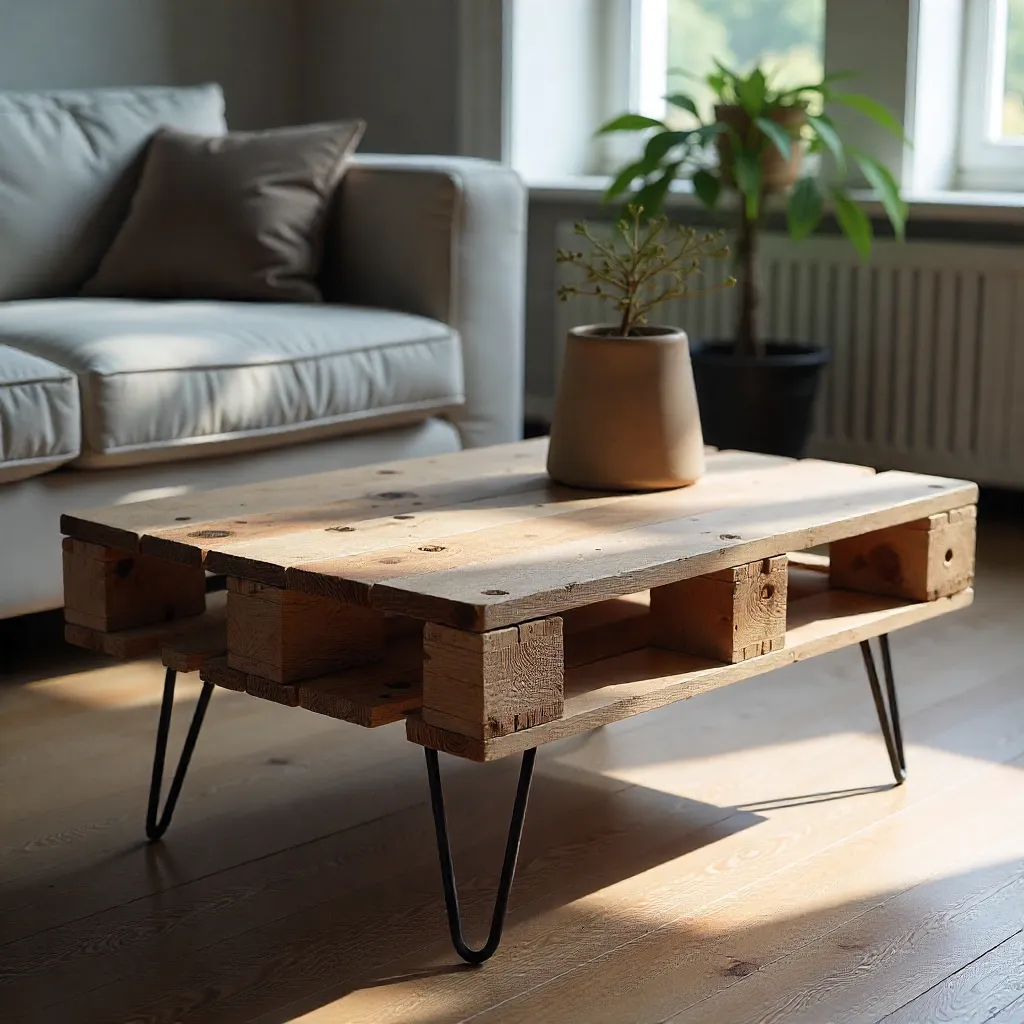 Natural materials for furniture upcycling